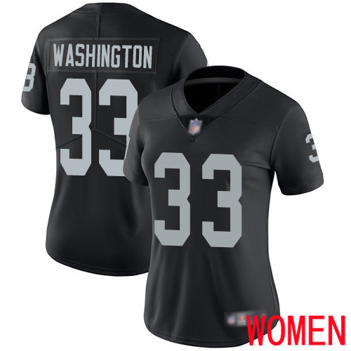 Oakland Raiders Limited Black Women DeAndre Washington Home Jersey NFL Football 33 Vapor Jersey